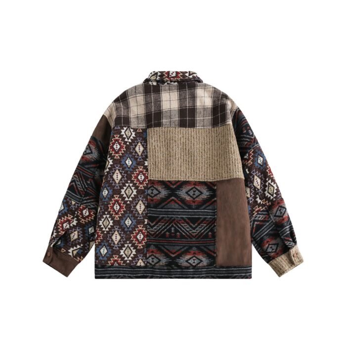 Loose Casual Couple Polo Collar Jacket - Image 3
