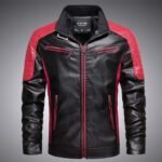 Locomotive PU Leather Autumn Thin Trendy Brand Jacket Vegan Leather