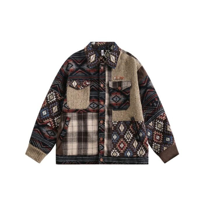 Loose Casual Couple Polo Collar Jacket - Image 6