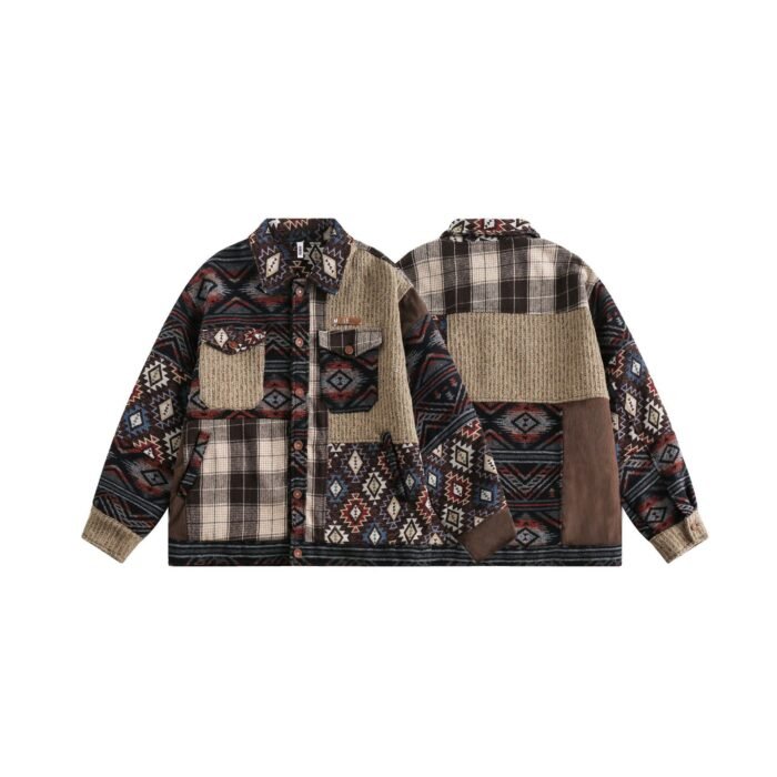 Loose Casual Couple Polo Collar Jacket - Image 5