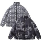 Hip Hop Stand Collar Cotton Coat - Image 5