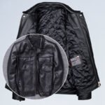 Lapel Motorcycle Leather Men’s Casual Retro Leather Jacket Coat - Image 6