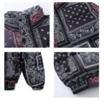 Retro Cashew Flower Full Print Padded Coat - Image 5