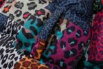 Men’s Leopard Print Contrast Patchwork Stand Collar Padded Jacket - Image 7
