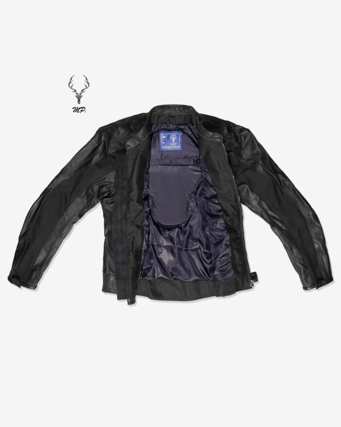 Dark Glasgow Rider Motorbike Full Grain Cowhide Leather CE Approved Guards - Image 6