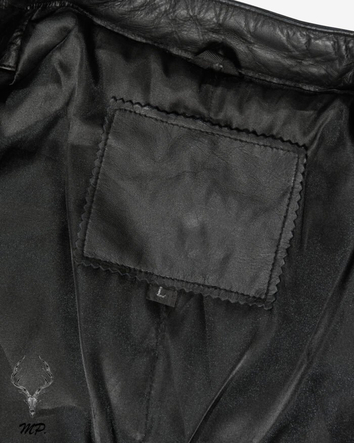 Liverpool stunt black full grain cowhide Leather jacket motorbike fashion jacket - Image 8