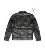 Liverpool stunt black full grain cowhide Leather jacket motorbike fashion jacket - Image 10