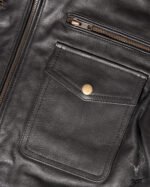 MP Oslo Adventa Black Bomber Inspired Master Piece Full Grain Cowhide - Image 18