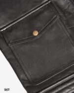 MP Oslo Adventa Black Bomber Inspired Master Piece Full Grain Cowhide - Image 17