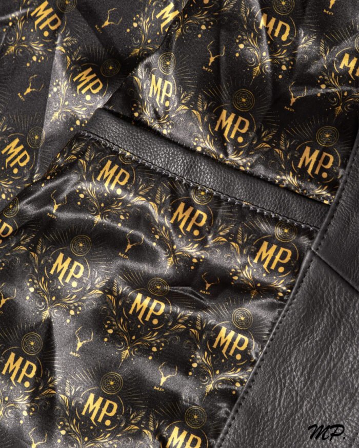 MP Oslo Adventa Black Bomber Inspired Master Piece Full Grain Cowhide - Image 16