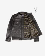 MP Oslo Adventa Black Bomber Inspired Master Piece Full Grain Cowhide - Image 15