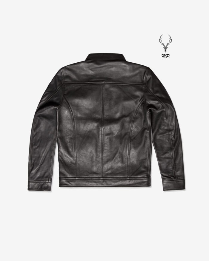 MP Oslo Adventa Black Bomber Inspired Master Piece Full Grain Cowhide - Image 12