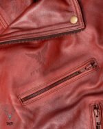 Urban Roar Premium Double Waxed Full Grain Dark Brown Leather Motorbike Jacket Fashion Jacket - Image 13