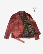 Urban Roar Premium Double Waxed Full Grain Dark Brown Leather Motorbike Jacket Fashion Jacket - Image 10