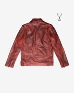 Urban Roar Premium Double Waxed Full Grain Dark Brown Leather Motorbike Jacket Fashion Jacket - Image 6