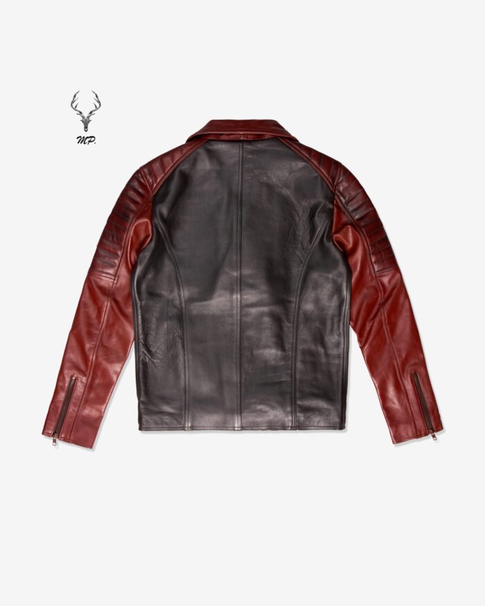 Ashen Alder Rebel Premium Two Tune Full Grain Leather Motorbike Jacket Custom Only - Image 8
