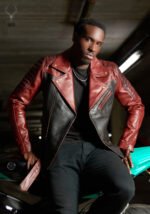 Ashen Alder Rebel Premium Two Tune Full Grain Leather Motorbike Jacket Custom Only - Image 9