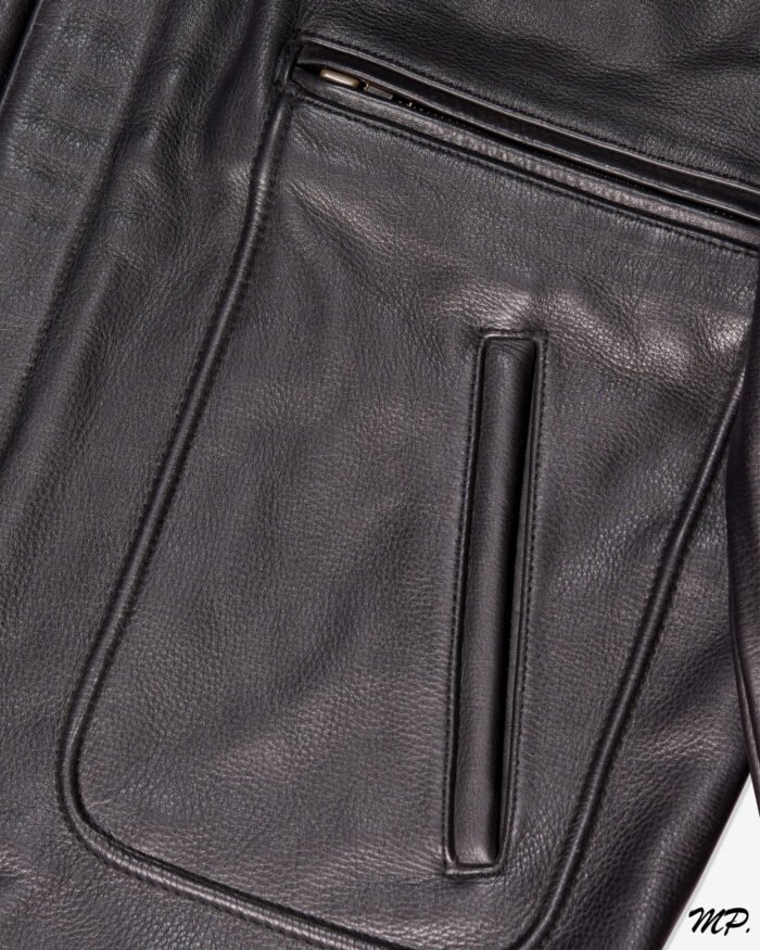 MP Midnight Pinnacle Full Grain Aniline Cowhide Leather Jacket Classic Bomber and Wild Country - Image 3
