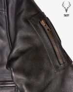 MP Midnight Pinnacle Full Grain Aniline Cowhide Leather Jacket Classic Bomber and Wild Country - Image 4