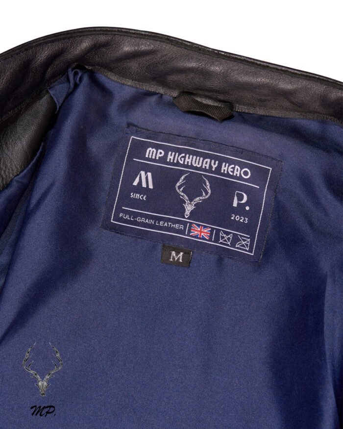 MP. Highway Hero Full-Grain Cowhide Aniline Leather Jacket Premium Craftsmanship Ultimate Durability Timeless Classic Style - Image 5