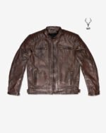 MP Midnight Motova Full Grain Distressed Motorbike Leather Jacket for Racers & Riders - Image 2