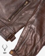 MP Midnight Motova Full Grain Distressed Motorbike Leather Jacket for Racers & Riders - Image 4