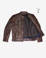MP Midnight Motova Full Grain Distressed Motorbike Leather Jacket for Racers & Riders - Image 5