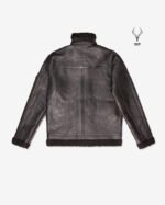 MP Woodland Vanguard Rugged & Distress Full Grain Cowhide Full Sherpa Fur Stiff FashionLeather Jacket - Image 5