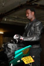 Dark Glasgow Rider Motorbike Full Grain Cowhide Leather CE Approved Guards - Image 12