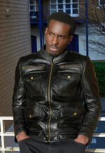 MP Oslo Adventa Black Bomber Inspired Master Piece Full Grain Cowhide - Image 9