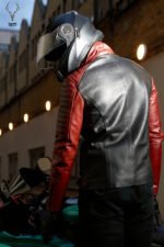 Ashen Alder Rebel Premium Two Tune Full Grain Leather Motorbike Jacket Custom Only - Image 12