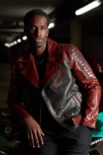 Ashen Alder Rebel Premium Two Tune Full Grain Leather Motorbike Jacket Custom Only - Image 14