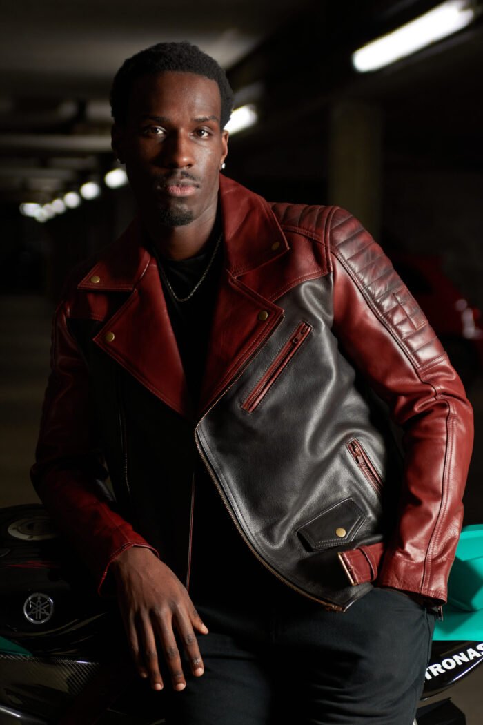 Ashen Alder Rebel Premium Two Tune Full Grain Leather Motorbike Jacket Custom Only - Image 14
