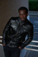 MP Oslo Adventa Black Bomber Inspired Master Piece Full Grain Cowhide - Image 4