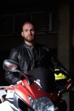 Liverpool stunt black full grain cowhide Leather jacket motorbike fashion jacket - Image 13