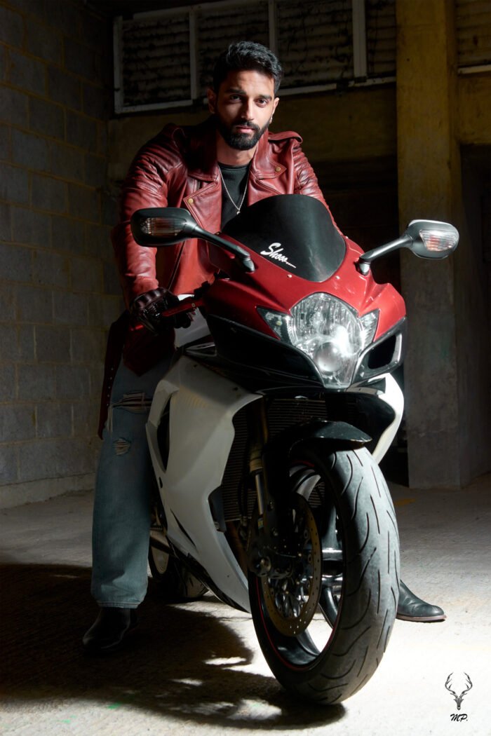 Urban Roar Premium Double Waxed Full Grain Dark Brown Leather Motorbike Jacket Fashion Jacket - Image 3