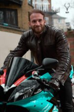 MP Midnight Motova Full Grain Distressed Motorbike Leather Jacket for Racers & Riders - Image 12