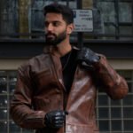 Moto Mid Summer Brown Motorbike Full Grain Cowhide Leather CE Approved Guards