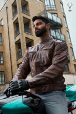 Moto Mid Summer Brown Motorbike Full Grain Cowhide Leather CE Approved Guards - Image 10