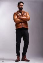 Gold Rush Texas Day Premium Yellow Gold Waxed Full Grain Leather Jacket - Image 8