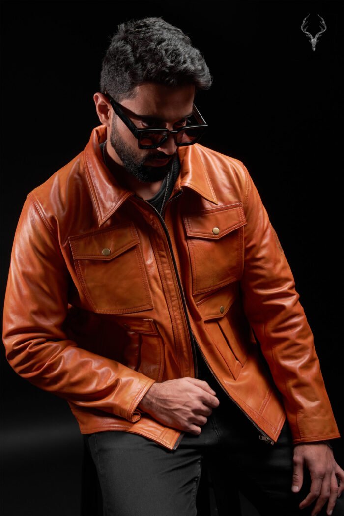 Gold Rush The Highland Loch Full Grain Cowhide Bomberstyle Leather Jacket - Image 2