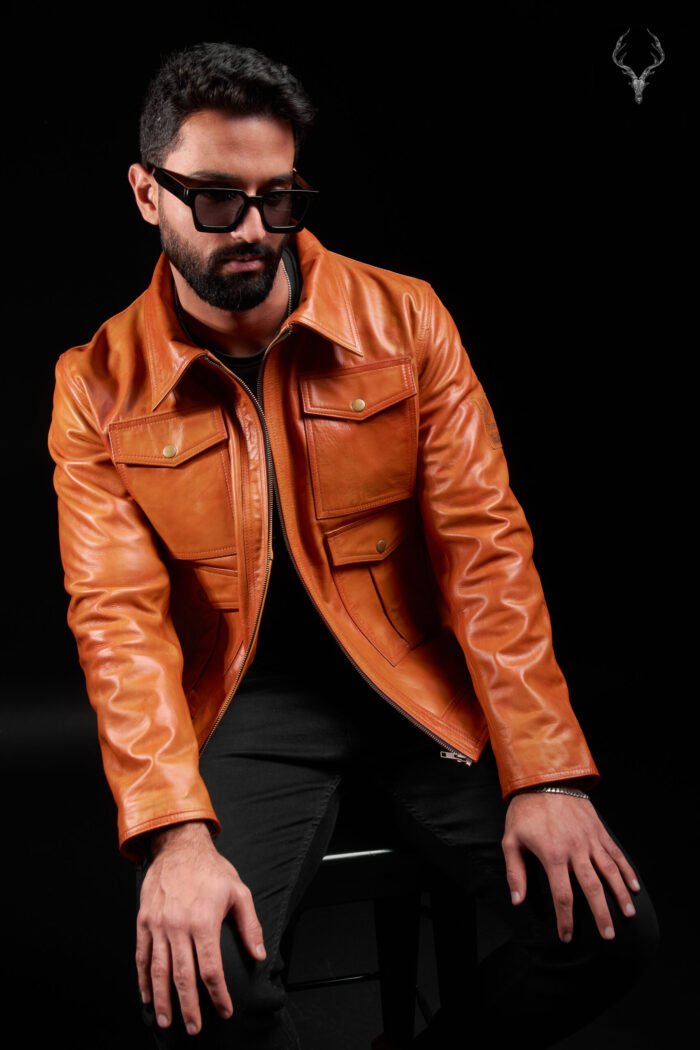 Gold Rush The Highland Loch Full Grain Cowhide Bomberstyle Leather Jacket - Image 3
