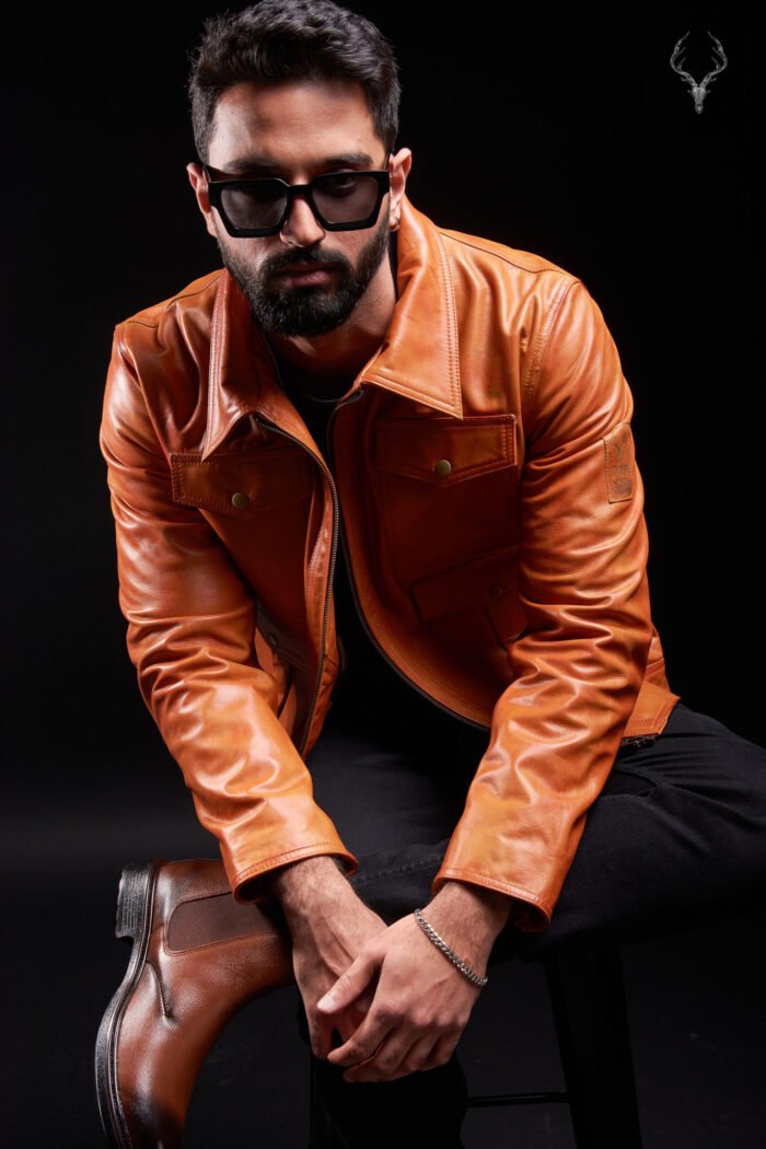 Gold Rush The Highland Loch Full Grain Cowhide Bomberstyle Leather Jacket - Image 4