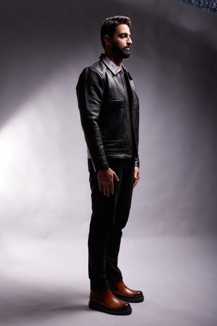 MP Midnight Pinnacle Full Grain Aniline Cowhide Leather Jacket Classic Bomber and Wild Country - Image 8