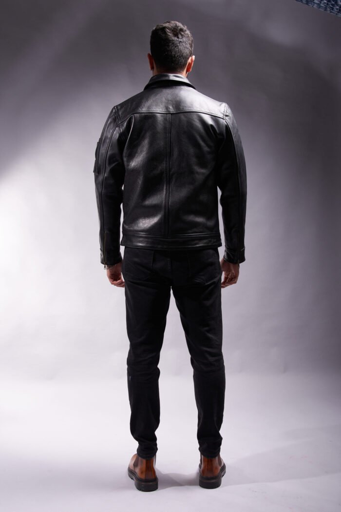 MP Midnight Pinnacle Full Grain Aniline Cowhide Leather Jacket Classic Bomber and Wild Country - Image 9