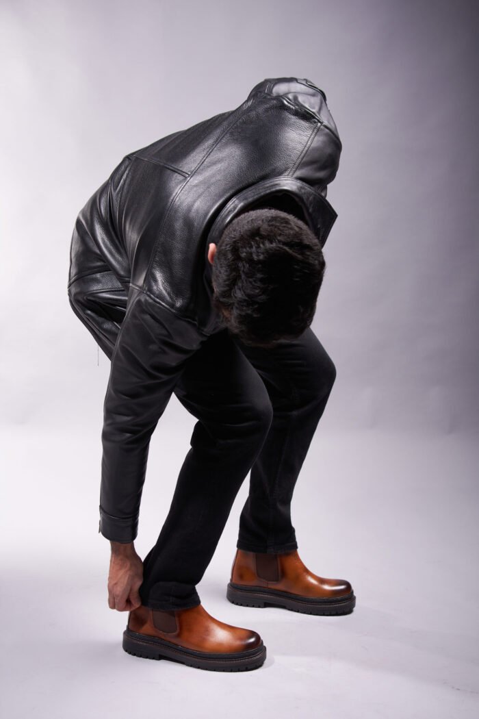 MP Midnight Pinnacle Full Grain Aniline Cowhide Leather Jacket Classic Bomber and Wild Country - Image 10