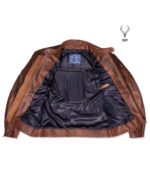 Moto Mid Summer Brown Motorbike Full Grain Cowhide Leather CE Approved Guards - Image 8