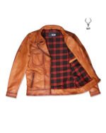 Gold Rush Texas Day Premium Yellow Gold Waxed Full Grain Leather Jacket - Image 11