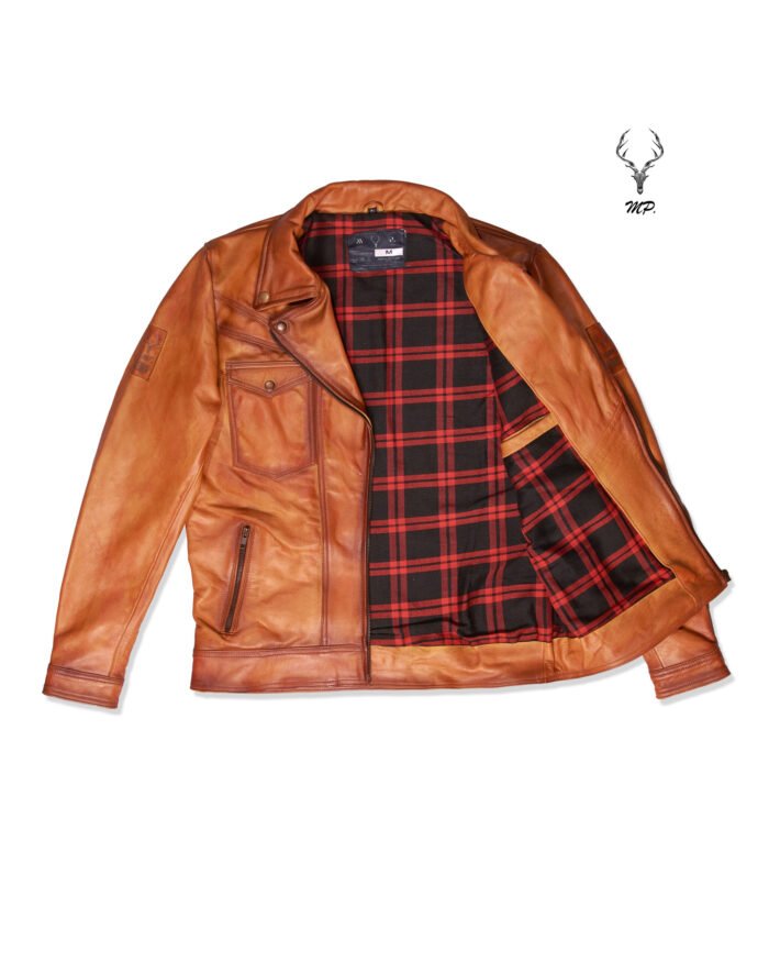 Gold Rush Texas Day Premium Yellow Gold Waxed Full Grain Leather Jacket - Image 11
