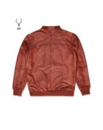 Elegance Terre Cuite Veste Stylish Wood Brown Full Grain Cowhide Leather Jacket Unisex